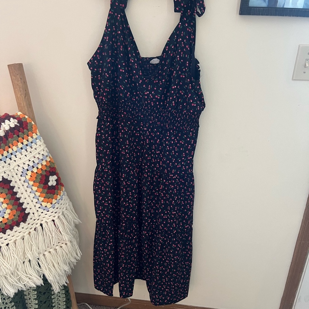 Arula Black Dress With Cherries